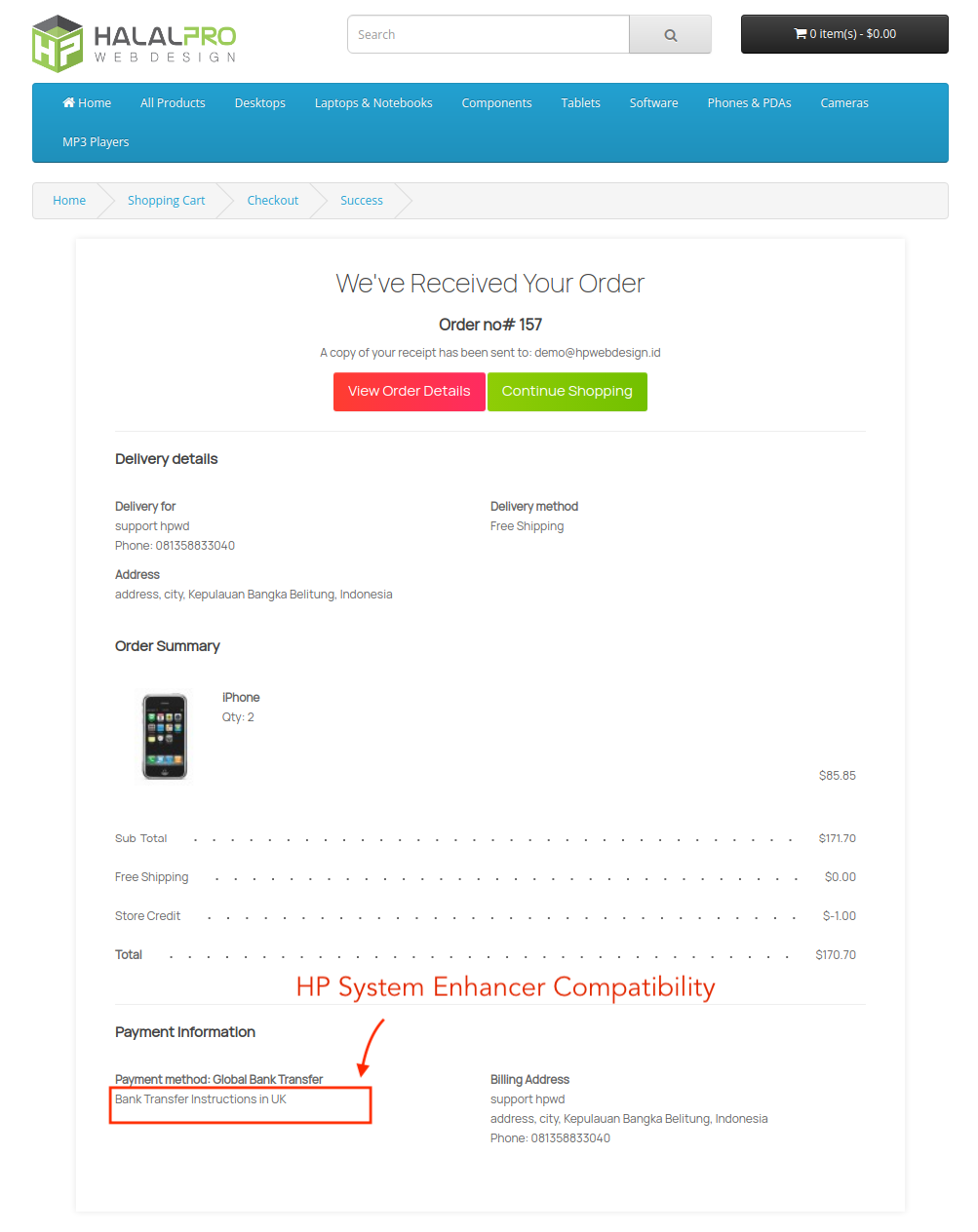 global-payment-information-on-checkout-success-page